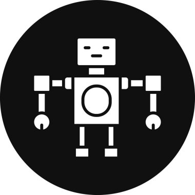 robot vektör çizgisi simgesi
