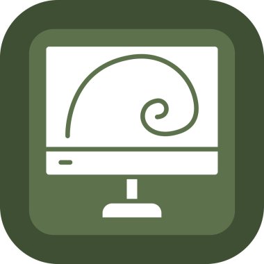 Yeşil yaprağın vektör çizimi