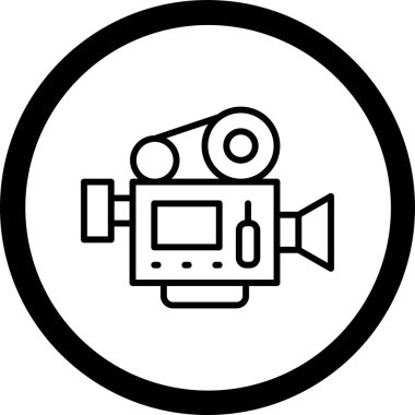 Kamera. Web simgesi basit illüstrasyon