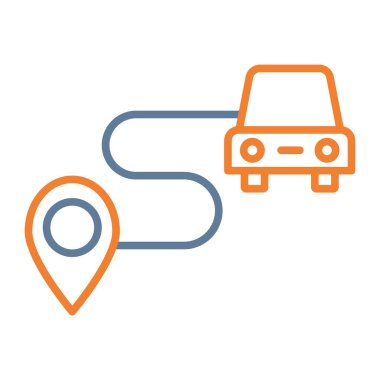 harita işaretleyici düz vektör simgesi