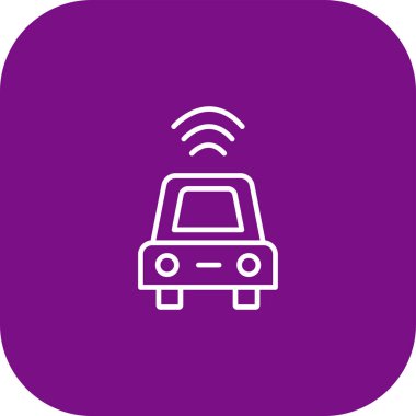 araba simgesi, vektör illüstrasyonu