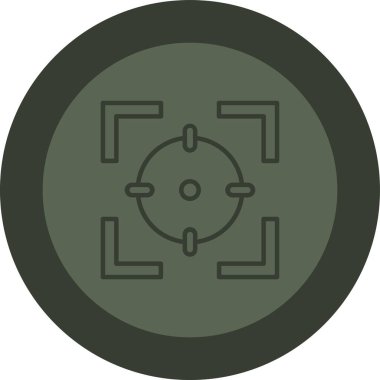 Hedef simgenin vektör illüstrasyonu