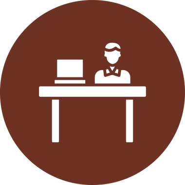 Kafedeki bir adamın vektör çizimi