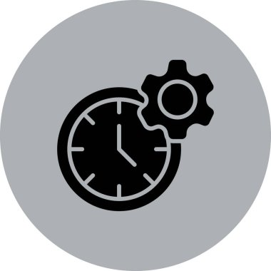 vektör zaman simgesi çizimi