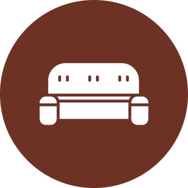 Araba düz yuvarlak vektör simgesi