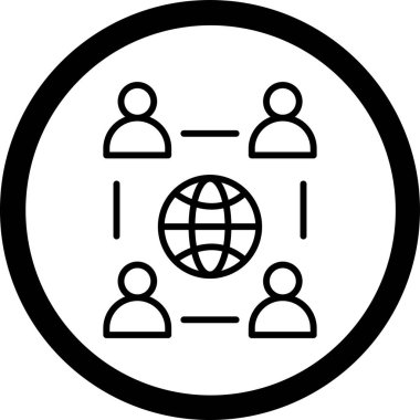 küresel ağ. Basit tasarım