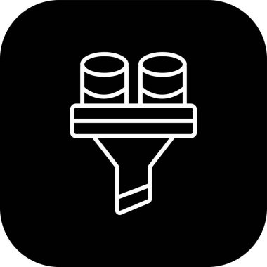 inşaat vinç simgesi, vektör illüstrasyon