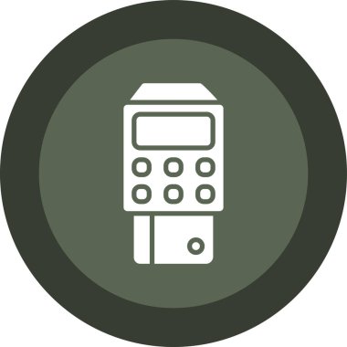 Hesap makinesi. Web simgesi basit illüstrasyon