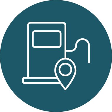 Gaz b simgesinin vektör çizimi