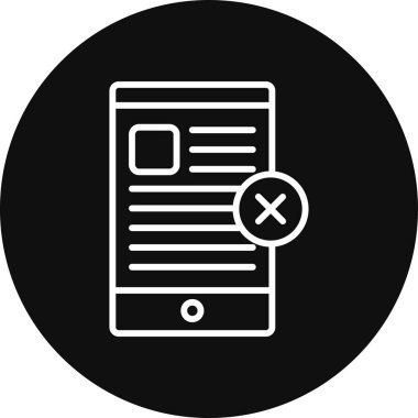 Modern b 'nin vektör illüstrasyonunda belgenin eksik simgesi