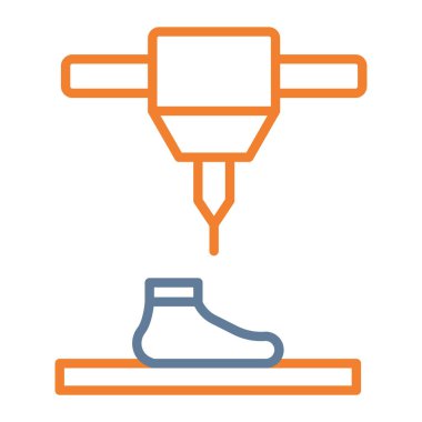 Modern oto tamir simgesinin vektör illüstrasyonu