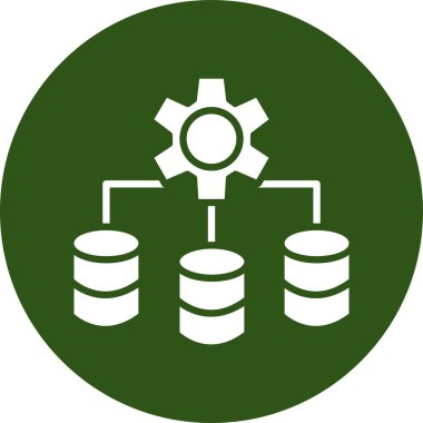 veritabanı. Web simgesi basit illüstrasyon