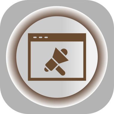 tarayıcı simgesi vektör illüstrasyonu