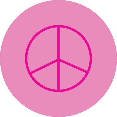 Barış sembolü simgesi vektör illüstrasyon