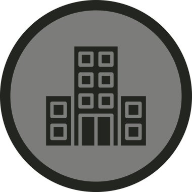 şehir simgesi vektör illüstrasyonu