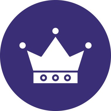 Taç. Web simgesi basit illüstrasyon