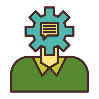 iş simgesi vektör illüstrasyonu