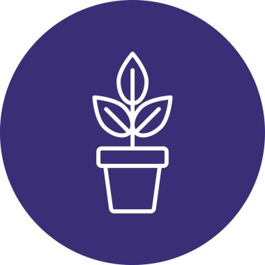 Bitki simgesinin vektör illüstrasyonu