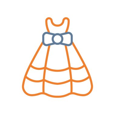 giysi ikonu vektörü. İnce çizgi işareti. izole edilmiş sınır sembolü çizimi