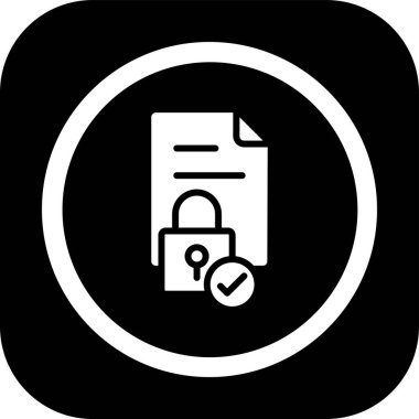 güvenlik simgesi vektör illüstrasyonu