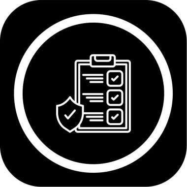 Kontrol listesi vektör simgesi modern illüstrasyon