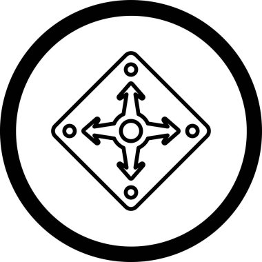 Modern simge sembolünün vektör illüstrasyonu