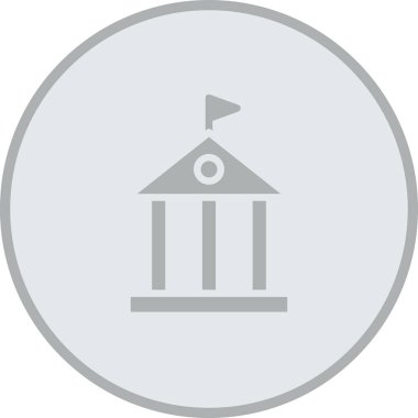 Bina düz simge vektör çizim