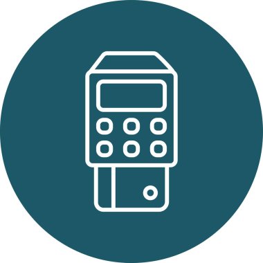 Benzersiz uzaktan kontrol vektör çizgisi simgesi