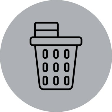 vektör çöp kutusu resimleme