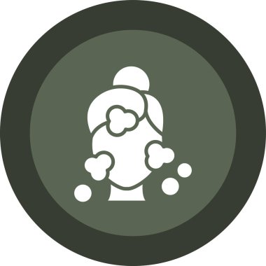 Çelenkli bir kadının vektör çizimi