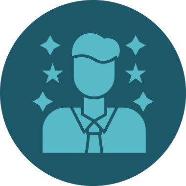 Bir kadın simgesinin vektör illüstrasyonu