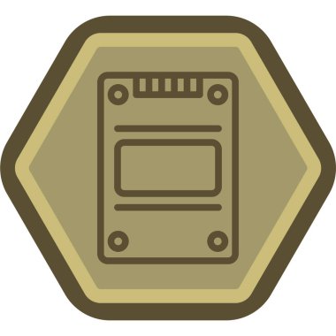 Radyo. Web simgesi basit illüstrasyon