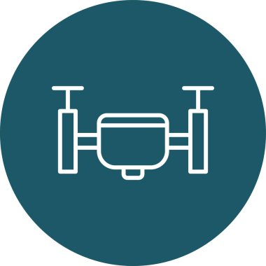 vektör drone simgesi illüstrasyonu