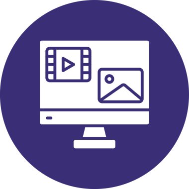 vektör lcd simge çizimi tasarımı