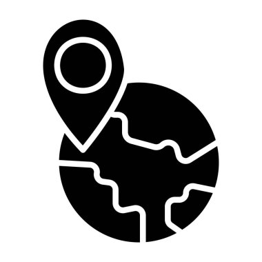 vektör haritası konumu simgesi