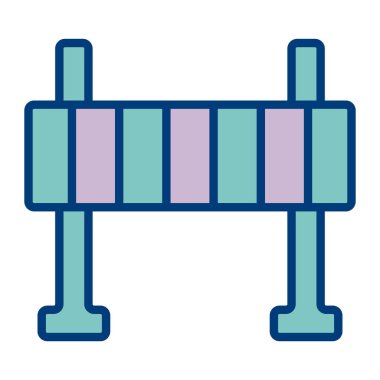 Yedek kulübesi Web simgesi basit illüstrasyon