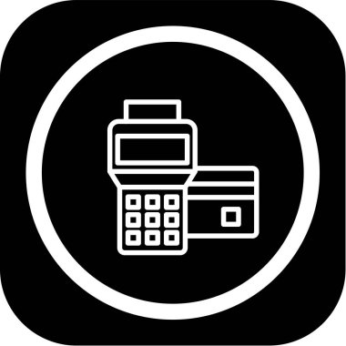 vektör hesap makinesi simgesi, vektör illüstrasyonu