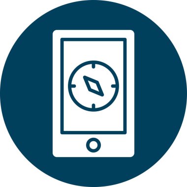 cep telefonu simgesi. Basit resimleme