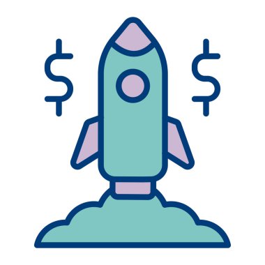 başlangıç vektör çizgisi renk simgesi