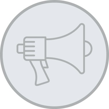 Hoparlör İnce Satır Vektörü Simgesi