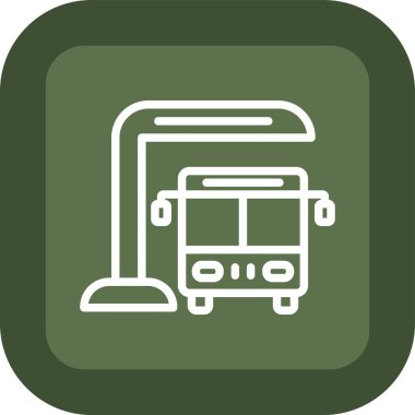 bus simgesi, vektör illüstrasyonu