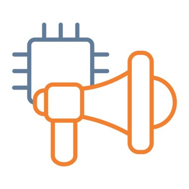 Tak vektör ince çizgi simgesi