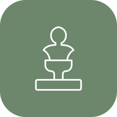 Satranç simgesi, vektör illüstrasyonu