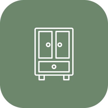 Mobilya simgesinin vektör illüstrasyonu