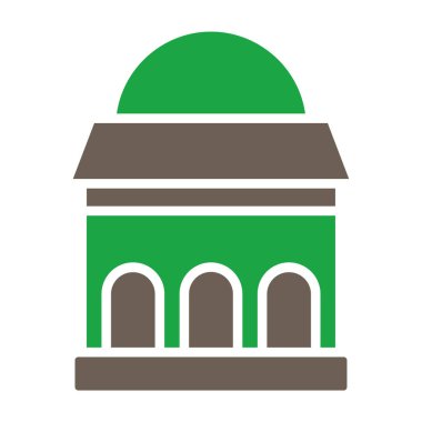 Bina simgesi. vektör illüstrasyonu