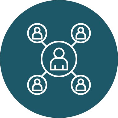 şebeke. Web simgesi basit illüstrasyon