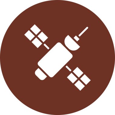 Uydu. Web simgesi basit illüstrasyon