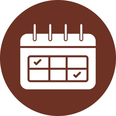 Takvim simgesi vektör illüstrasyonu