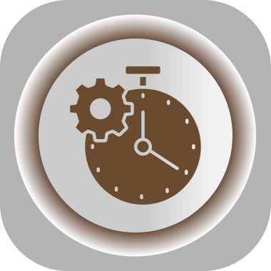 Saat simgesi vektör illüstrasyonu