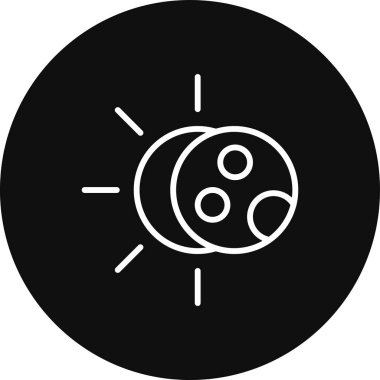 Vektör güneş simgesi illüstrasyonu